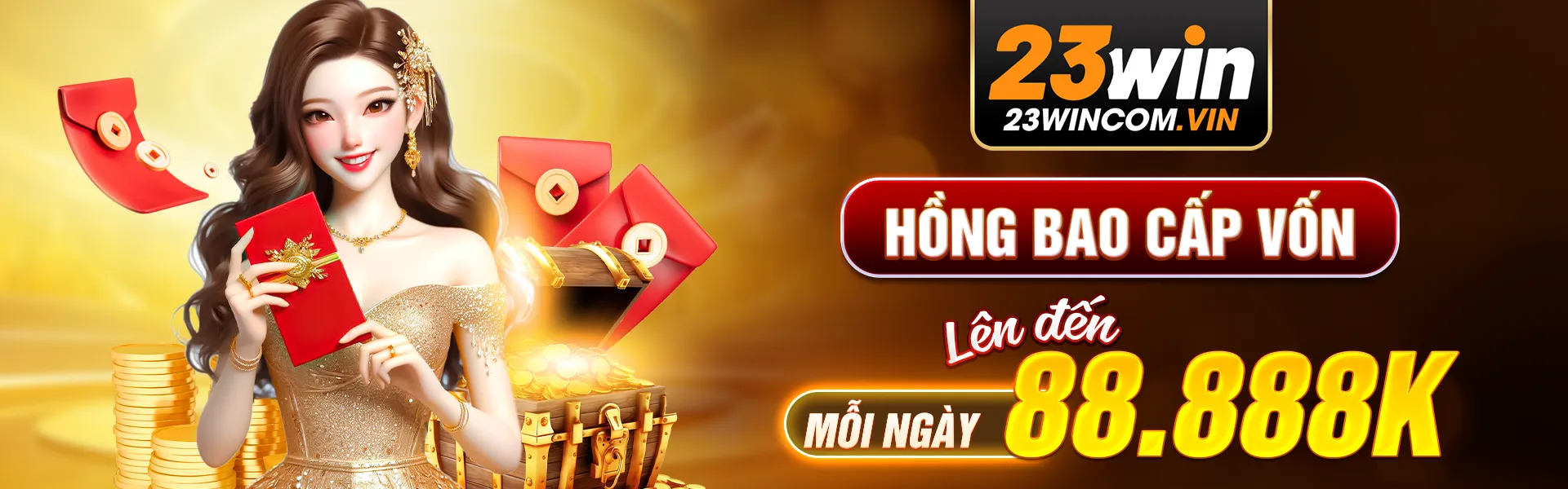 23win cung cấp hồng bao cấp vốn mỗi ngày lên đến 88.888k